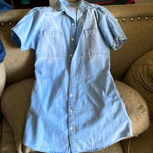 Denim dress - size small - brand new and never worn!